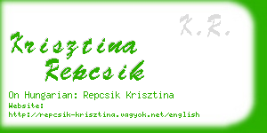 krisztina repcsik business card